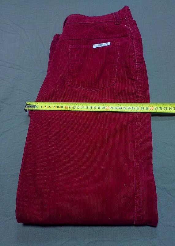 Женские JTF Джинсы Красные Вельветовые 25 / XS