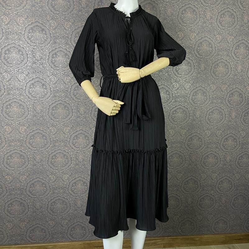 Damen Kleid Schwarz Polyester 36 / S / 44