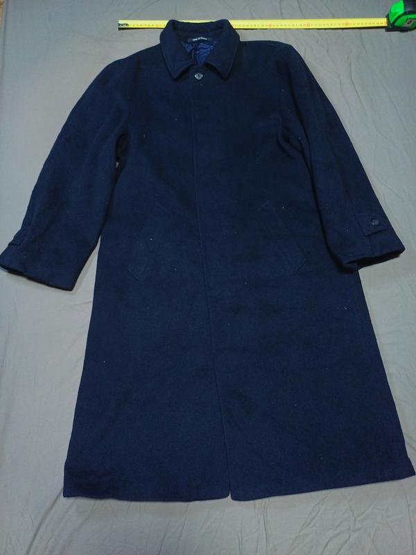 Homme Manteau Vintage Noir Cachemire 40/L/48