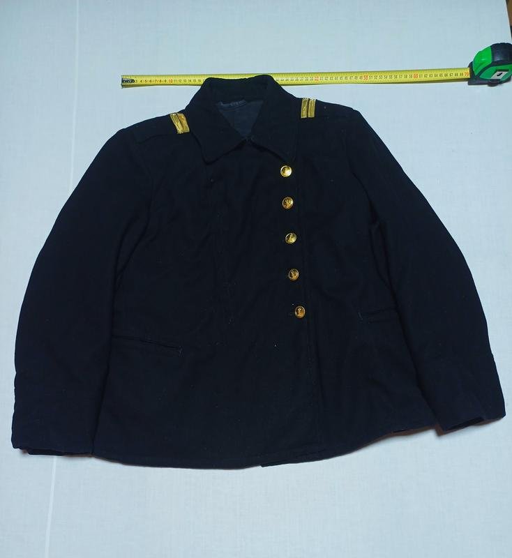 Men Vintage Jacket Black Wool 50