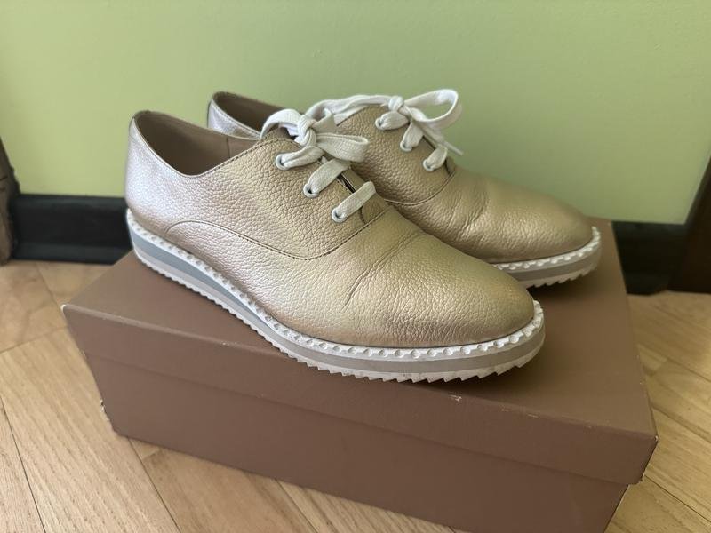 Women Carlo Pazolini Oxford Beige Leather 37