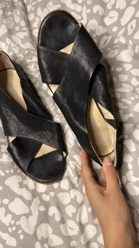 Femme Ballin Sandales Noir Cuir 41