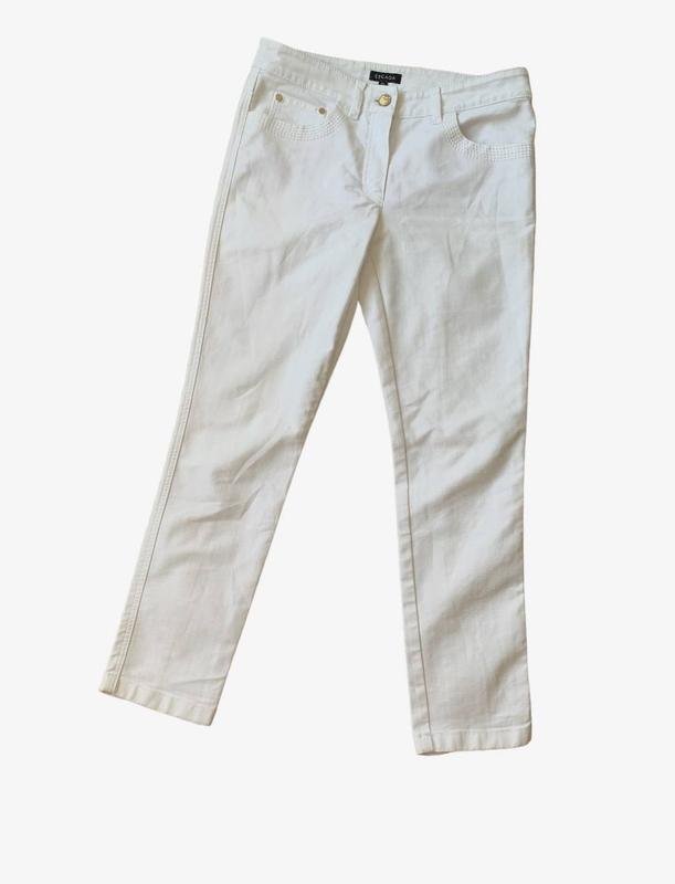 Женские Escada Джинсы Белые 28 / M