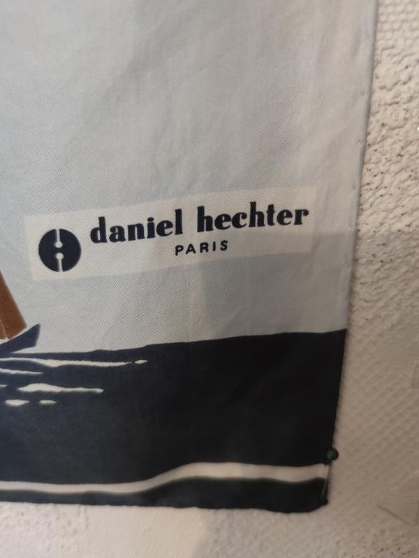 Damen Daniel Hechter Schal Blau Seide