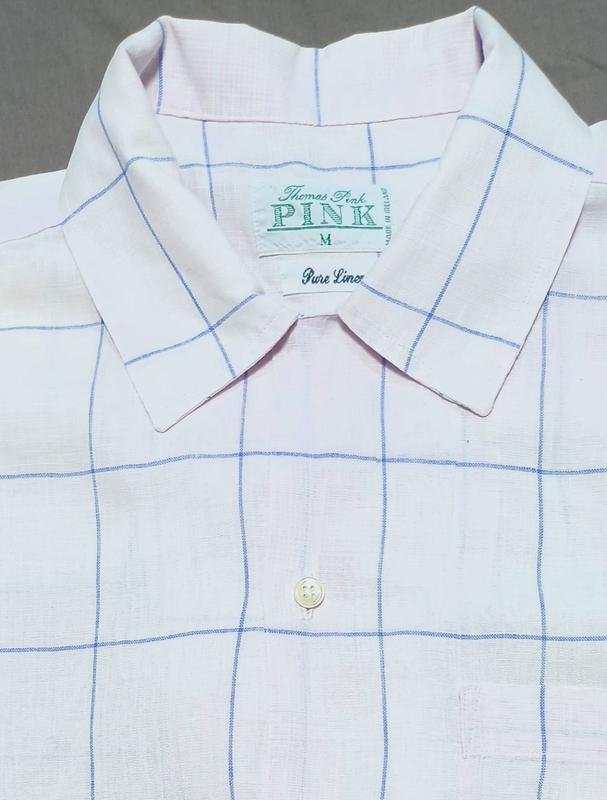 Женская Thomas Pink Рубашка Розовая Лен 38 / M /