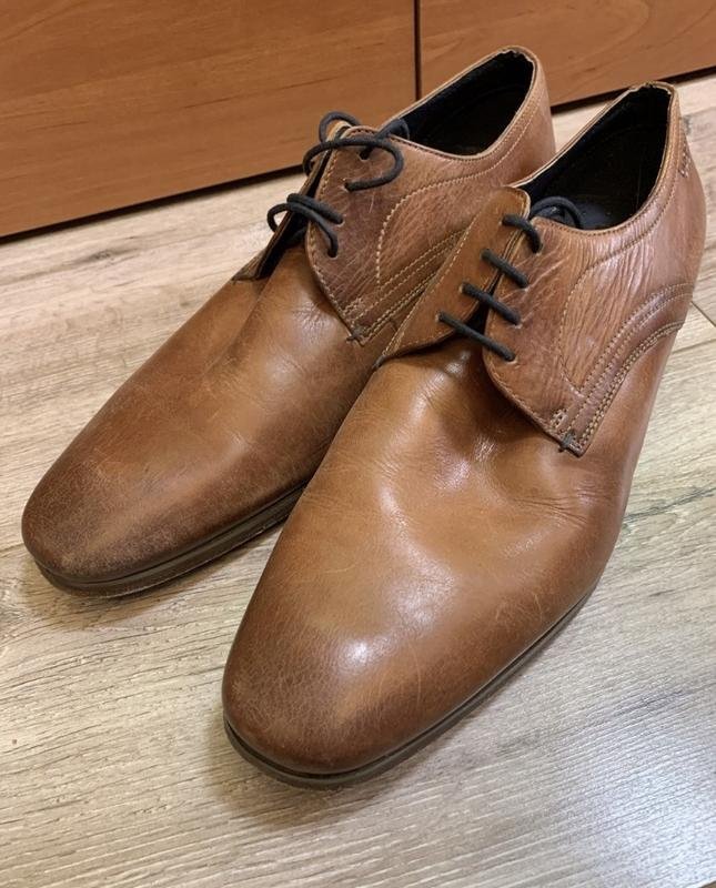 Мужские Bugatti Туфли Коричневый Кожа 44