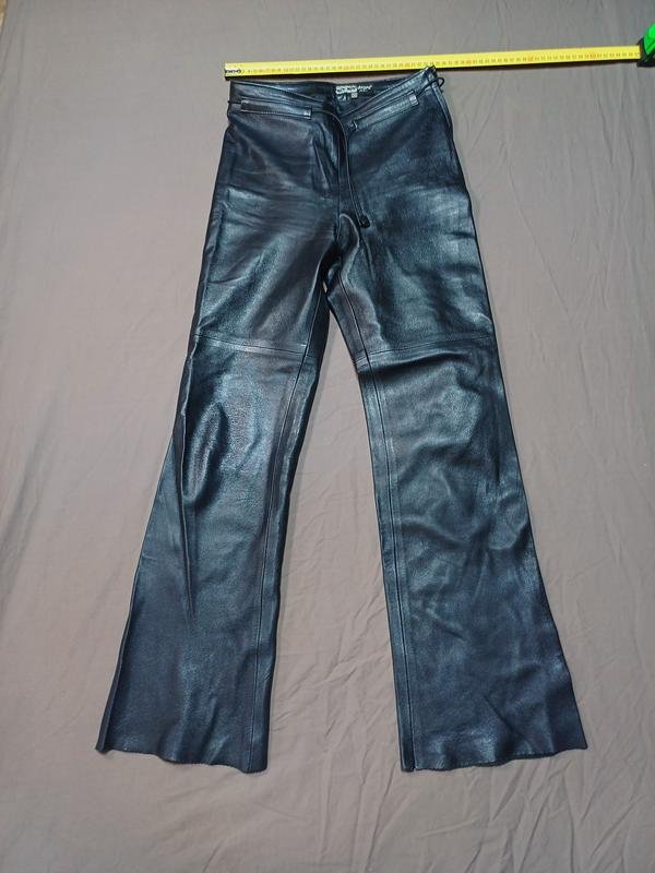 Donna Respa Paris Pantaloni Neri Pelle 34 / XS /