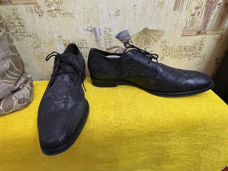 Men Floris Van Bommel Heels Black Leather 42