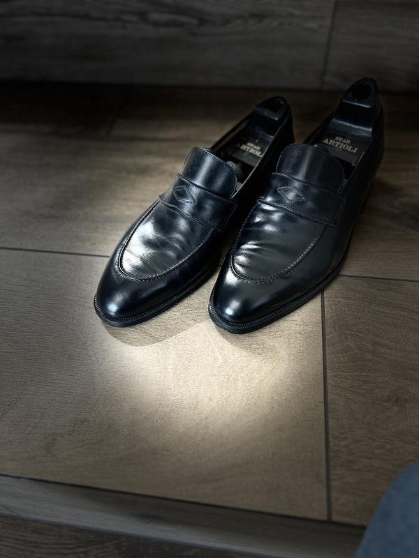 Men ARTIOLI Heels Black Leather 42