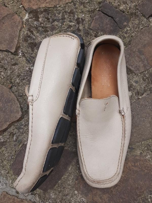 Homme Gabor Mocassins Gris Cuir 40.5