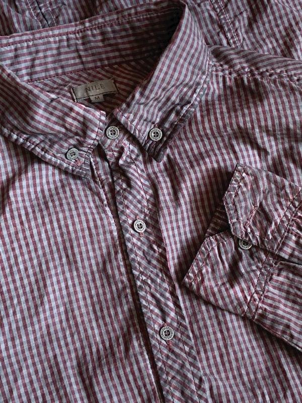 Men NILE Shirt Grey Cotton 38 / M / 46