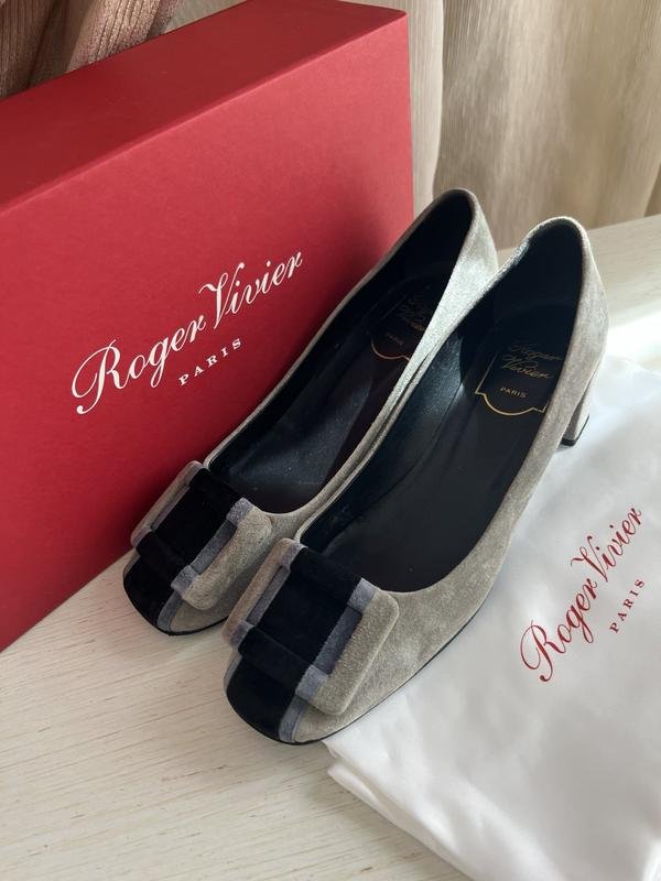 Damen Roger Vivier High Heels Grau 37