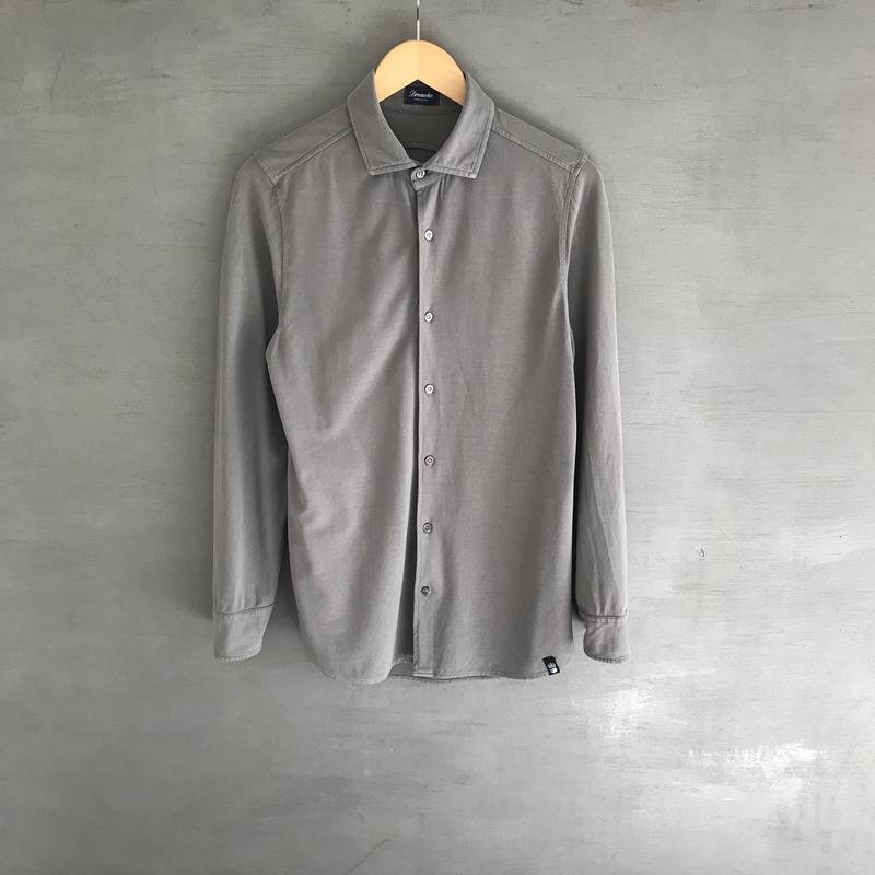 Мужской Drumohr Рубашка Серый Хлопок 36 / S / 44