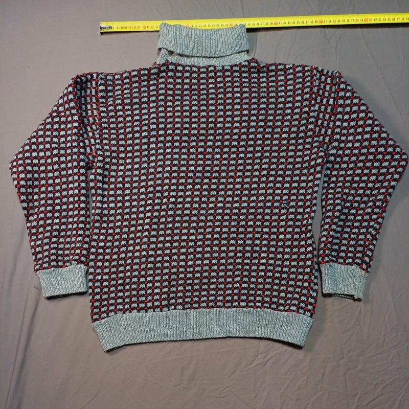 Herren Vintage Norway Pullover Grau Viskose 40 /L