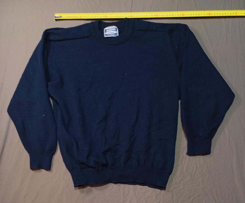 Homme Vintage Avanti Tricot Turquoise Laine 38 / M