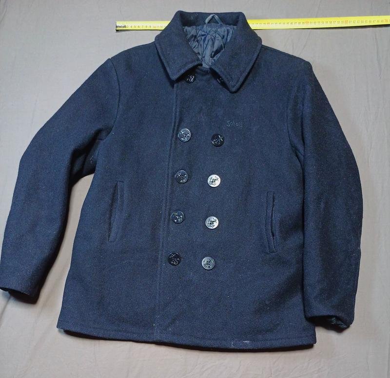 Мужской Schott NYC Пальто Чёрный 38 / M / 46