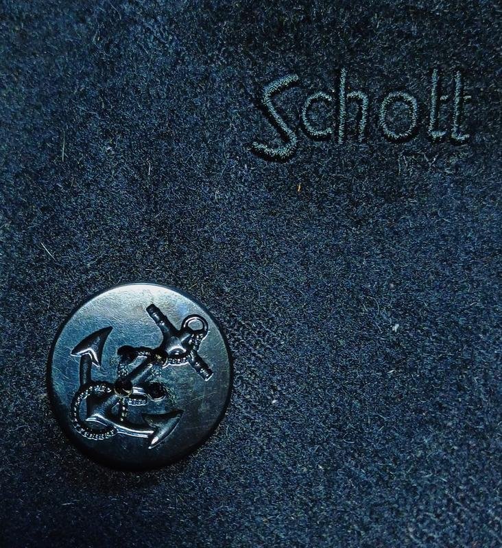 Мужской Schott NYC Пальто Чёрный 38 / M / 46
