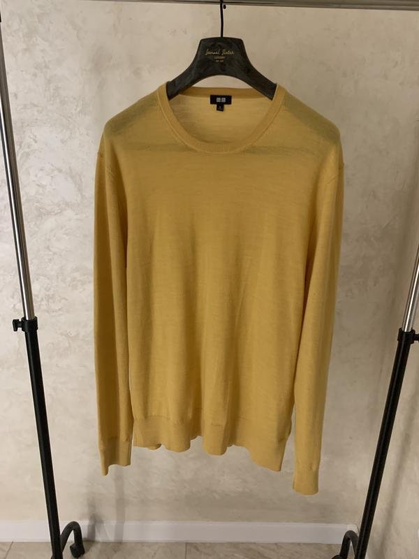 Мужской Uniqlo Светр Золотистый XL