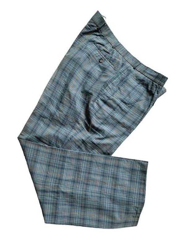 Мужские Burberry Брюки Серый Хлопок 40 / XXL / 54