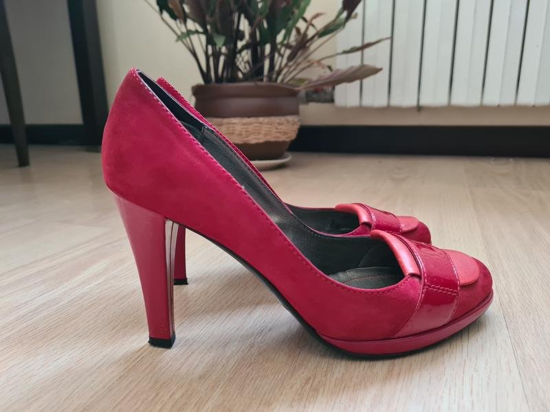 Женские Furla Туфли Красный Замша 38