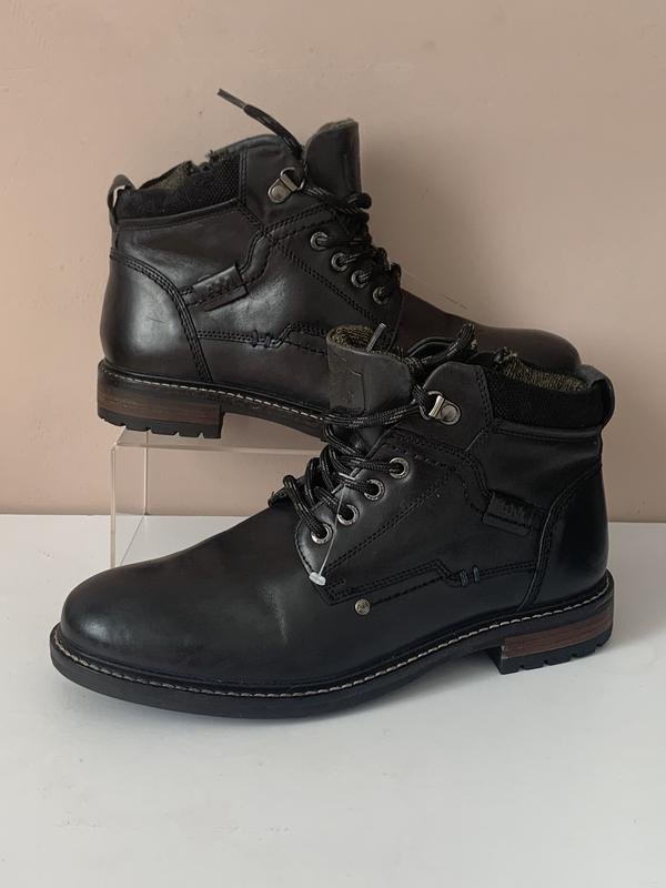 Мужские AMI Ботинки Чёрные Кожа 40