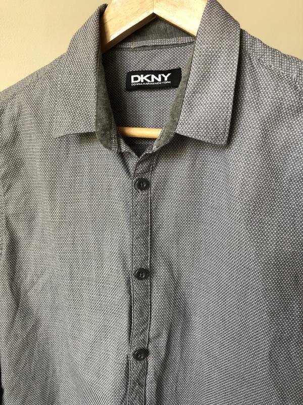 Homme DKNY Chemise Grise Coton 36 / S / 44