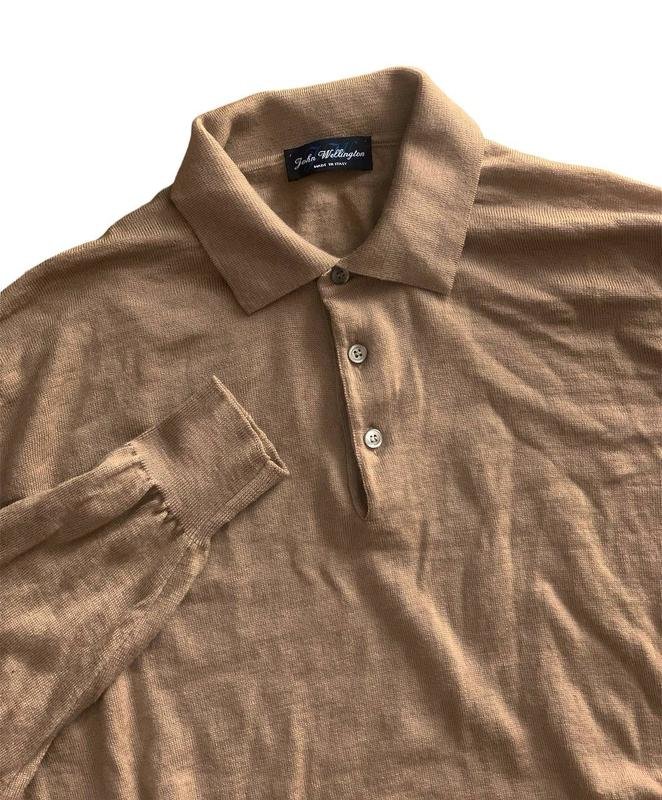 Мужской John Wellington Светр Коричневый Шерсть 42