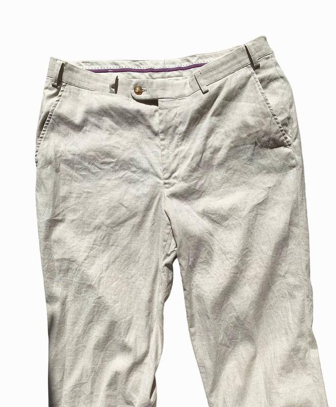 Homme Hiltl Pantalons Beige Lin-Coton 33 / L / 48