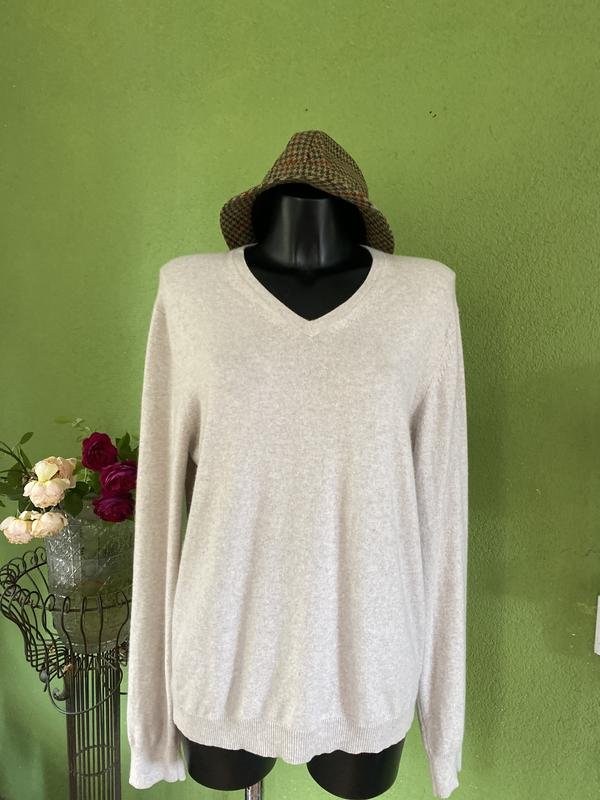 Uomo Club Monaco Maglione Beige Cashmere 38 / M /