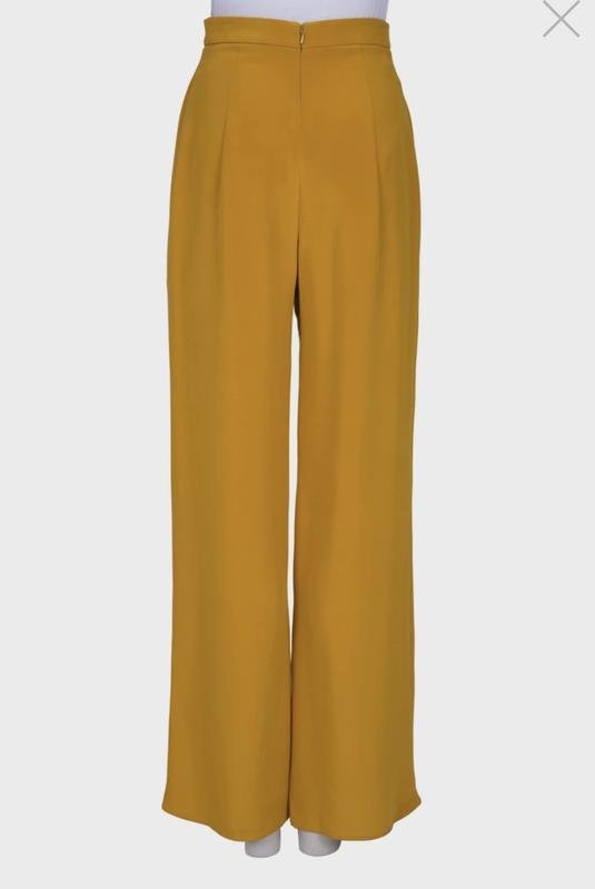 Femme Celine Pantalons Orange Soie 36 / S / 44