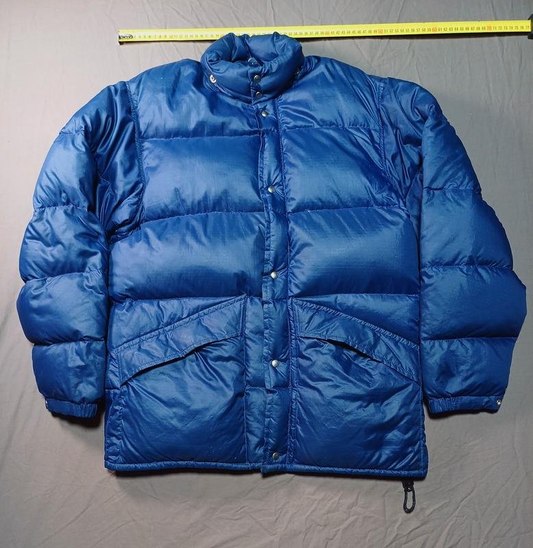 Мужской Винтаж 70-х Jones Пуховик Тёмно-синий