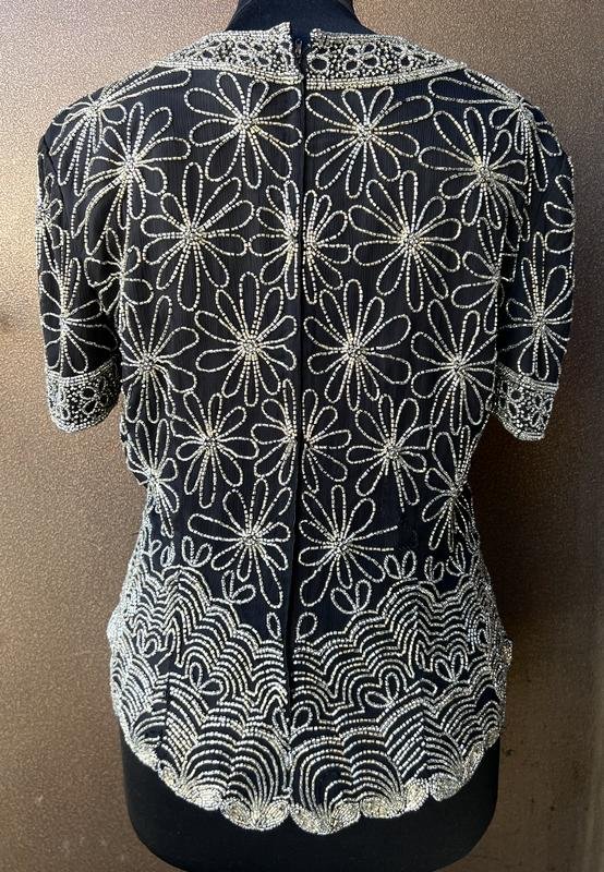 Женская American Vintage Блуза Чёрный Шелк 38 / M