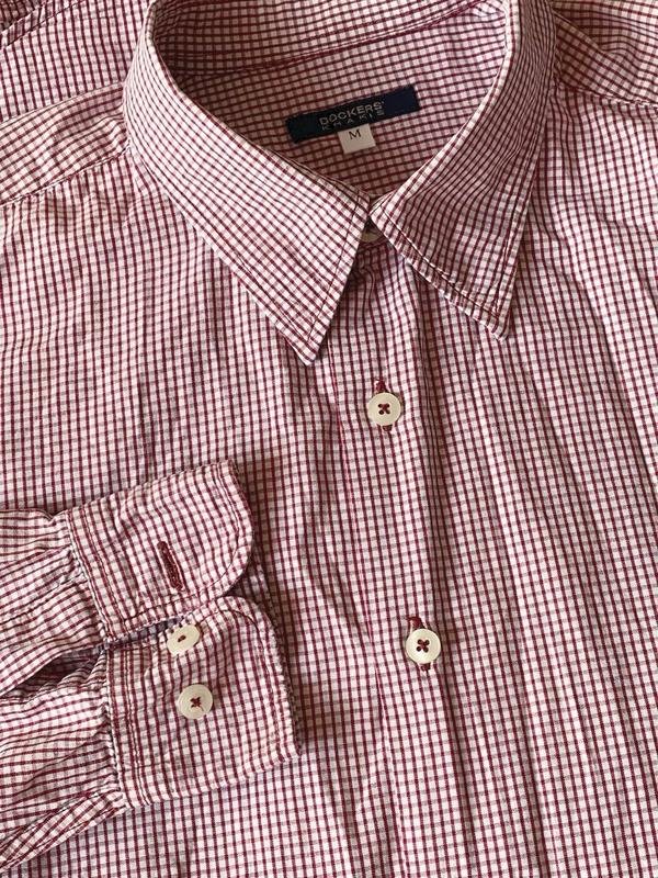 Мужской Dockers Рубашка Белая 38 / M / 46