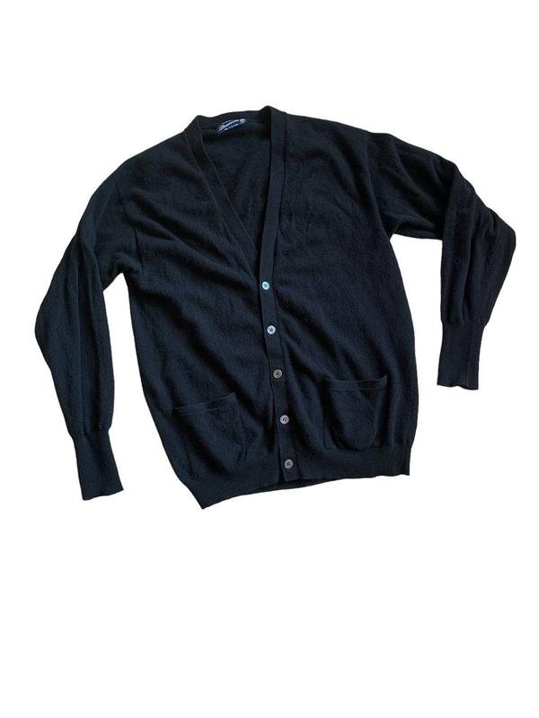 Мужской Drumohr Свитер Чёрный Шерсть 40 /L / 48