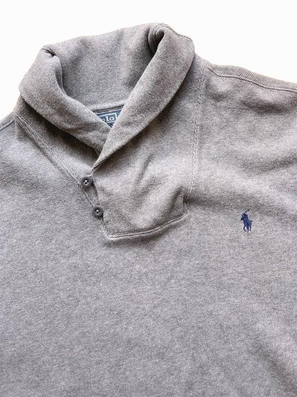 Herren Polo Ralph Lauren Pullover Grau Baumwolle