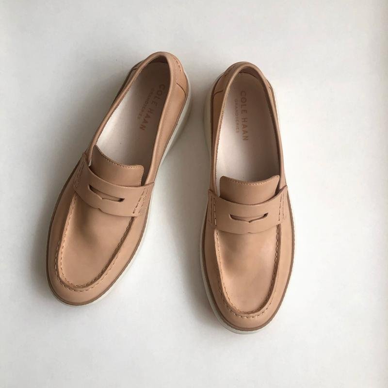 Мужские Cole Haan Лоферы Бежевый Кожа 44