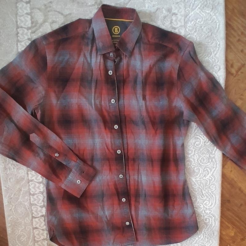 Homme Bogner Chemise Bourgogne 38 / M / 46