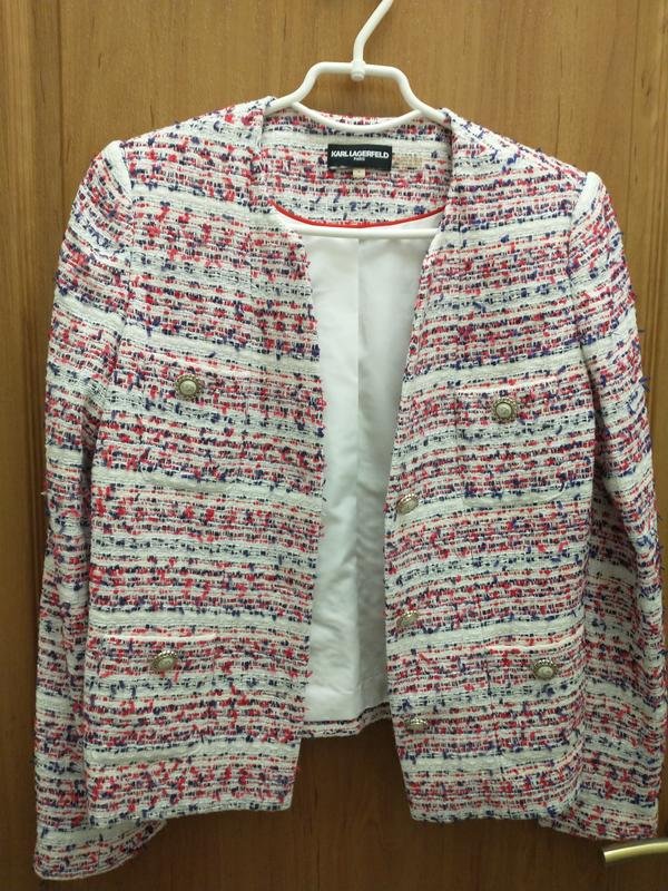 Femme Karl Lagerfeld Costume Blanc Polyester 36