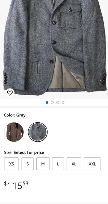 Men Benvenuto Blazer Grey Viscose 40 /L / 48