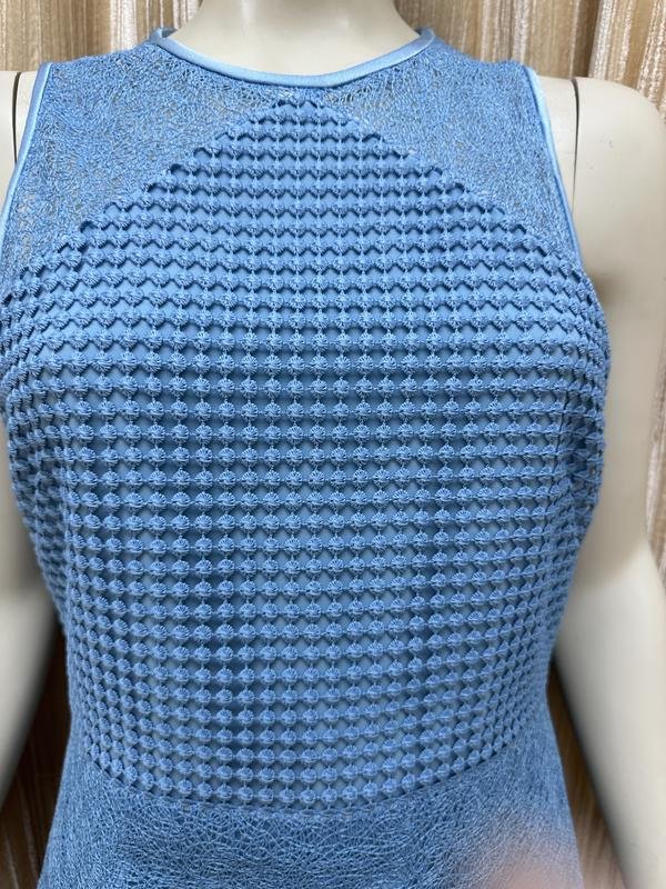 Women Diane Von Furstenberg Dress Blue Polyester
