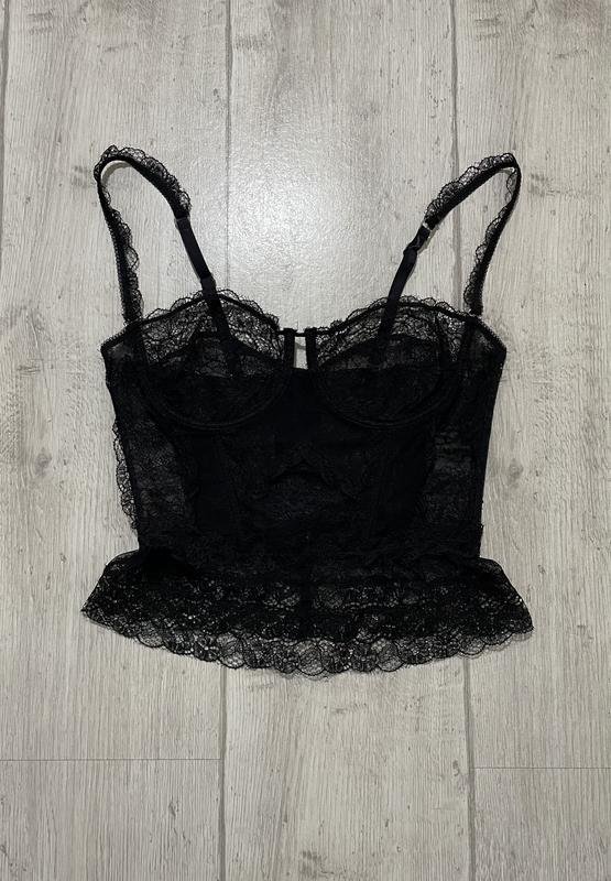 Femme Ermanno Scervino Corset Noir Dentelle 36 / S