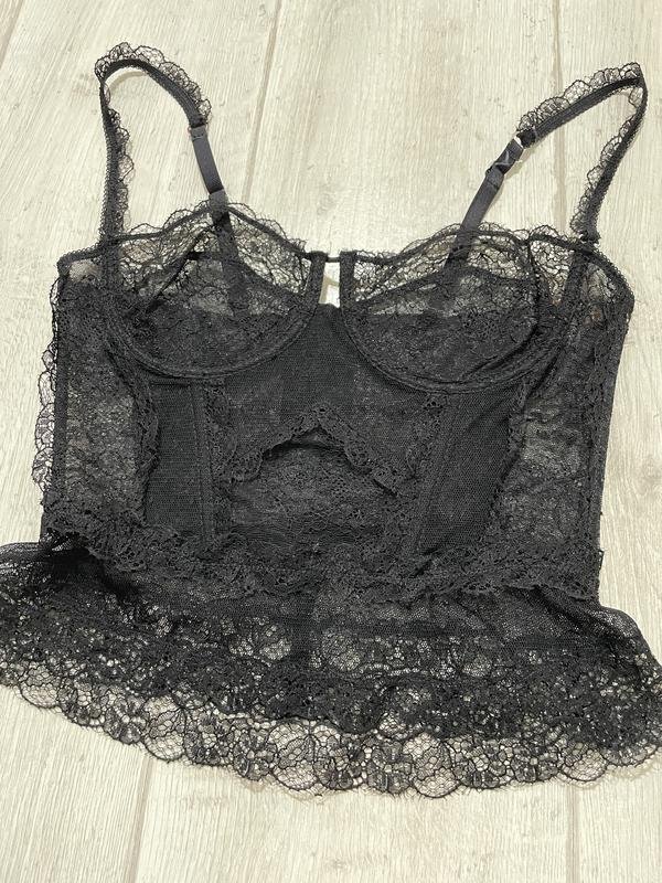 Femme Ermanno Scervino Corset Noir Dentelle 36 / S