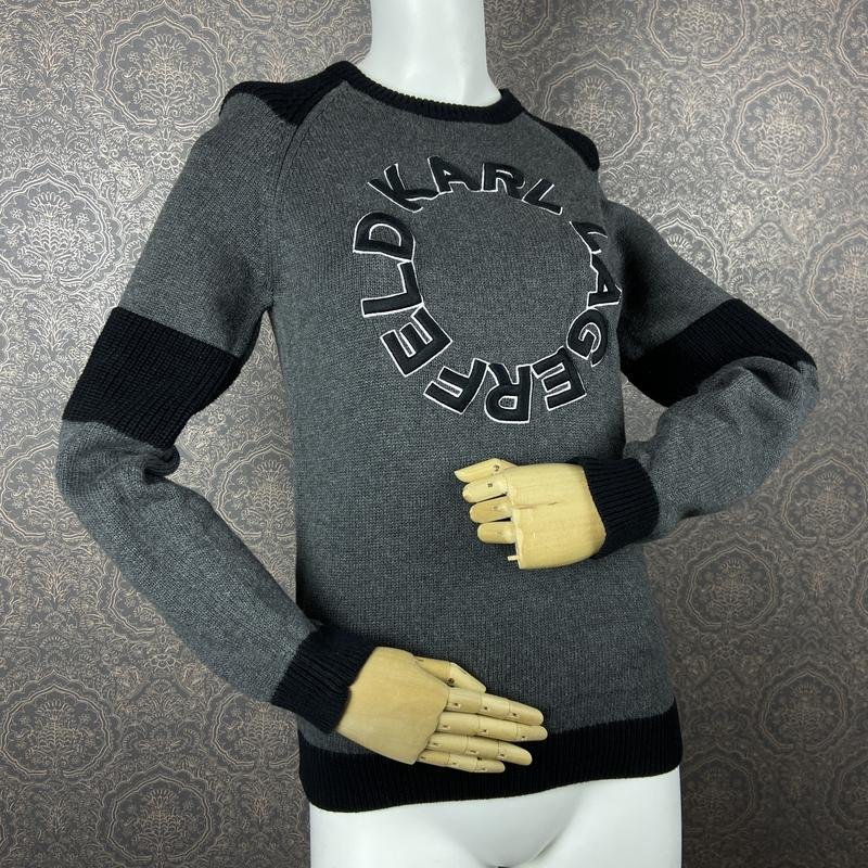 Женский Karl Lagerfeld Свитер Чёрный Хлопок 36