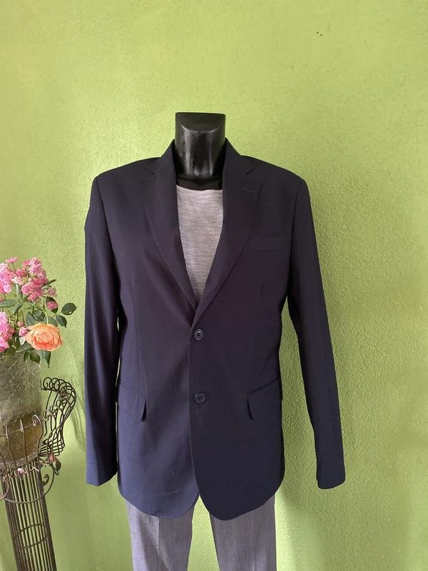 Herren Isaia Napoli Sakko Marineblau Wolle 40 /L /