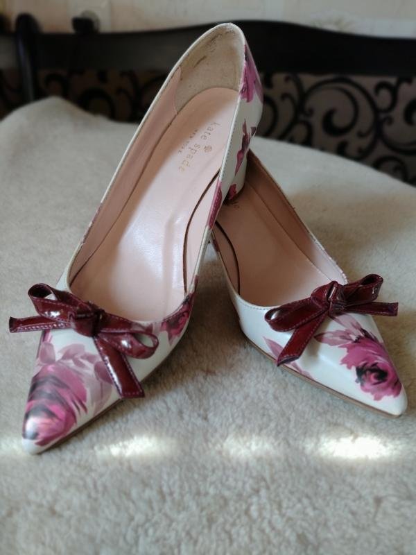 Женские Kate Spade Туфли Белый Кожа 36