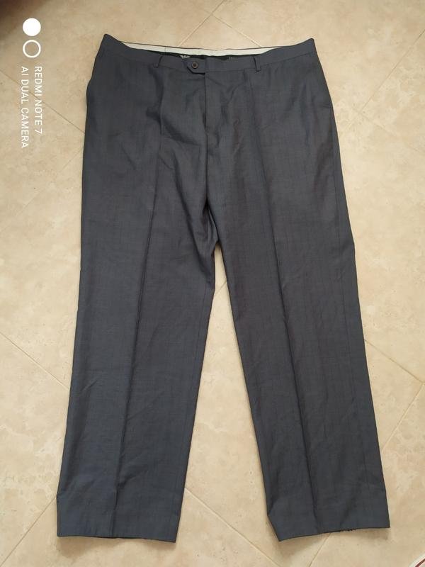 Homme Giorgio Armani Pantalons Gris Polyester