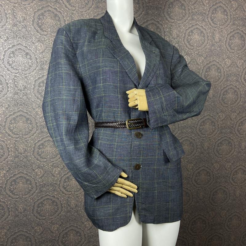 Женский Hugo Boss Пиджак Разноцветный Лен 38 / M /