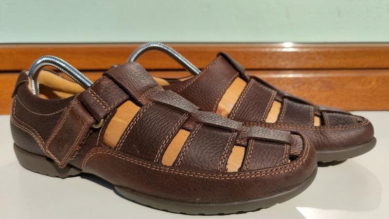 Men Clarks Sandals Khaki Rubber 41