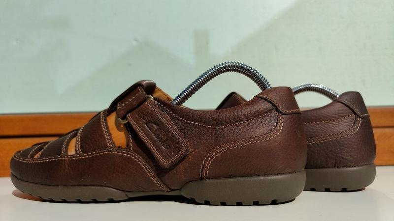 Men Clarks Sandals Khaki Rubber 41