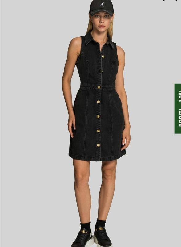 Женский Barbour Платье Чёрный Джинс 34 / XS / 42